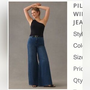 Pilcro Dark Blue Flare Jeans